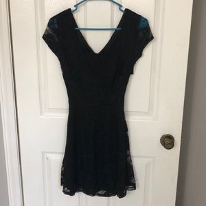 Black mini dress